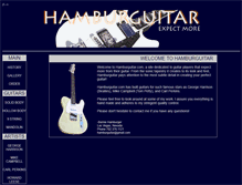 Tablet Screenshot of hamburguitar.com